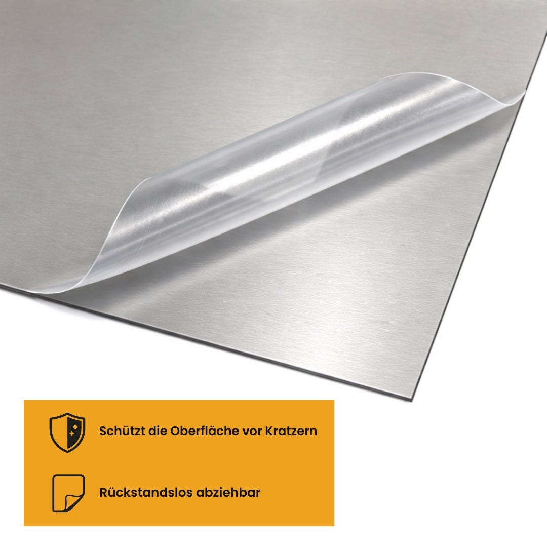 Glattes Blech aus Edelstahl - Stärke: 1,00 mm