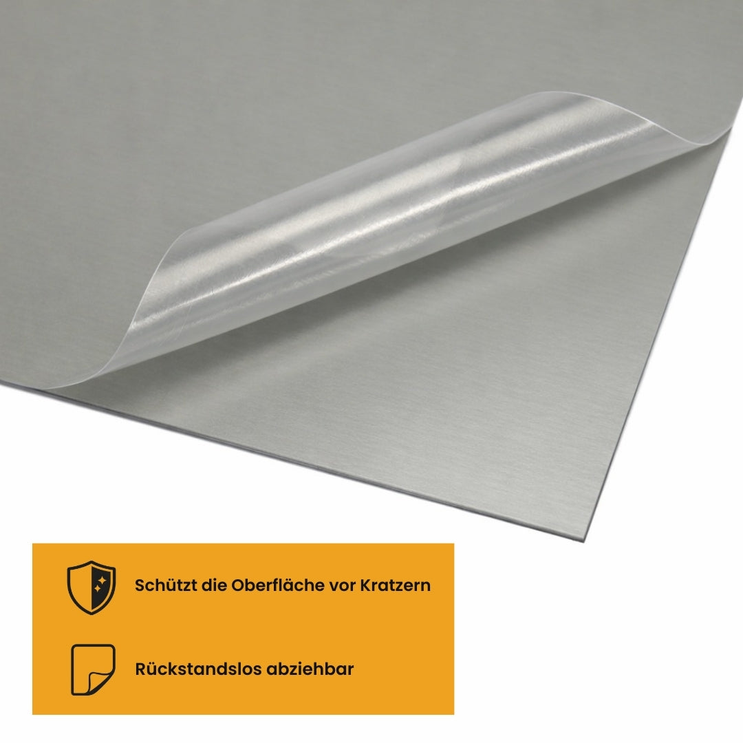 Glattes Blech aus Stahl verzinkt farbbeschichtet steingrau RAL 7030 - Stärke: 1,00 mm