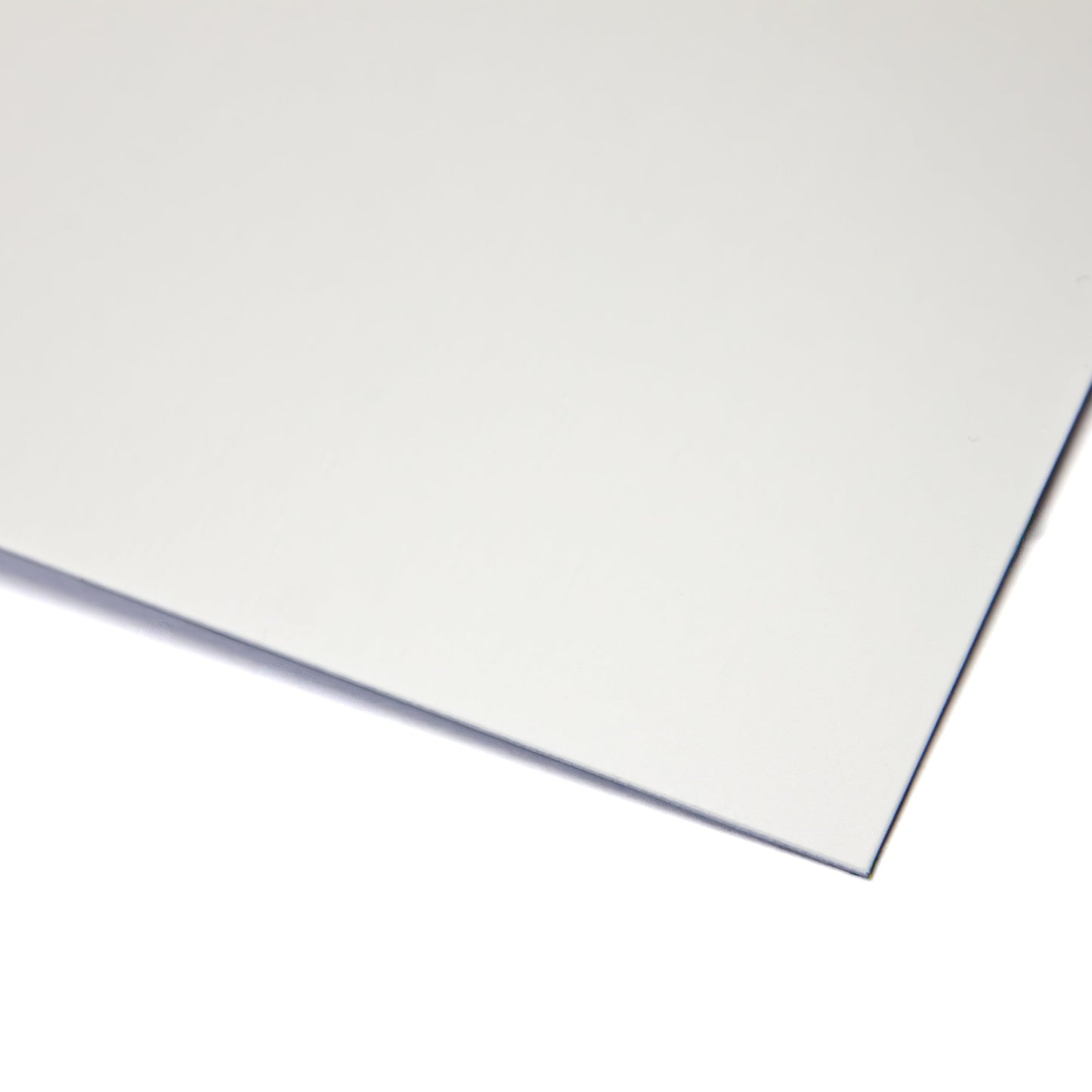 Glattes Blech aus Aluminium farbbeschichtet reinweiß RAL 9010 - Stärke: 0,80 mm