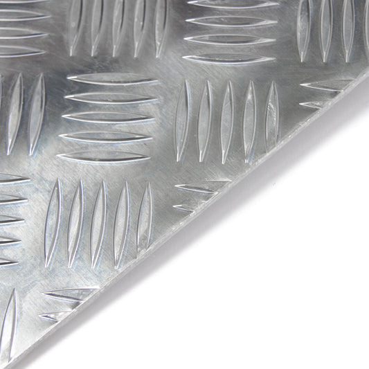 Quintett Riffelblech aus Aluminium - Stärke: 3,5 mm / 5 mm