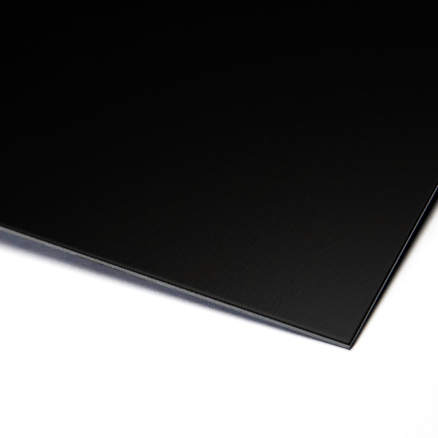 Glattes Blech aus Stahl verzinkt farbbeschichtet schwarz RAL 9005 - Stärke: 0,75 mm